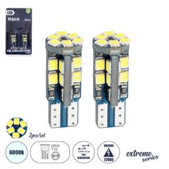 T10 W5W Λάμπες Αυτοκινήτου LED  3rd Generation Can-Bus Extreme Series 22xSMD2835 4W 600lm 360° DC 12-16V IP20 Φ1.1 x Υ2.8cm Ψυχρό Λευκό 6000K - Σετ 2 Τεμαχίων σε Blister