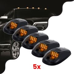 Πακέτο 5 Τεμάχια Φώτα Όγκου Οροφής - Running Lights για Αυτοκίνητα - SUV - Αγροτικά LED SMD 3030 12W 600lm DC 12V με Διακόπτη On/Off Αδιάβροχα IP65 5x Πορτοκαλί