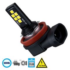 Λάμπα Αυτοκίνητου H11 2nd Generation Can-Bus Series LED 12 SMD 3030 8W 1200lm 360° DC 12V IP20 Ψυχρό Λευκό 6000K