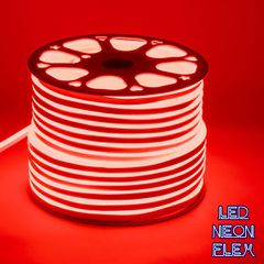 120° Degree Neon Flex Epistar LED SMD 2835 1m 12W/m 120LED/m 1212lm/m 120° DC 230V Αδιάβροχη IP68 Κόκκινο Dimmable
