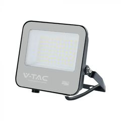 V-TAC - Προβολέας Slim LED SMD Chip CREE 50W 135LM\/W Καλώδιο 1μ Μαύρο 4000K IP65 232166