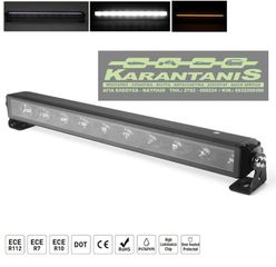 LED Μπάρα Ψυχρό Λευκό DRL Πορτοκαλί 60 Watt 10-30 Volt DC 55cm IP67
