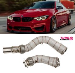 Downpipe TurboWorks BMW M4 F82 F83 M4 S55 100% stainless steel