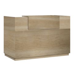 Γραφείο reception Lotus pakoworld σε χρώμα φυσικό 200x70x110εκ