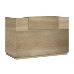 Γραφείο reception Lotus pakoworld σε χρώμα φυσικό 180x70x110εκ