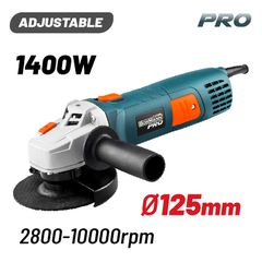 BORMANN Pro BAG1450 Γωνιακός Τροχός Ρυθμιζόμενος 1400W Φ125mm ( 034827 )