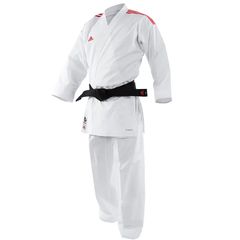 Καράτε Στολή adidas ADILIGHT Kumite Ρίγες - K191SK Red