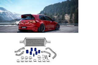 Κιτ Intercooler Αναβάθμισης Ταιριάζει σε:VW Golf IV 5 1.8T Αναβάθμισης 98-04  +20 Hp Βελτίωσης