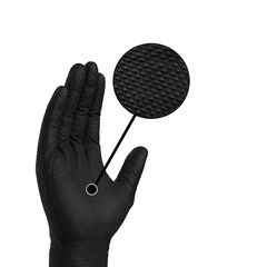 DNG86-BK-50/M ΓΑΝΤΙΑ ΝΙΤΡΙΛΙΟΥ ΣΑΓΡΕ "DIAMOND", ΜΑΥΡΑ, MEDIUM (ΠΑΚΕΤΟ 50 ΤΕΜ)