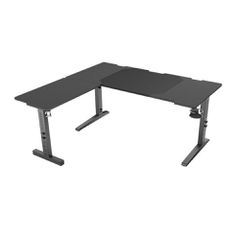 Genesis NDS-2295 Γωνιακό Γραφείο Ξύλινο Μαύρο 155x160x70εκ.