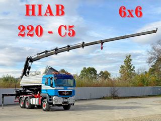 Γερανοί - Φορτηγά Με Γερανό MAN 2009 TGS 26.480 * KIPPER 5,20m * HIAB 220 - C5 * BORDMATIC * 6x6