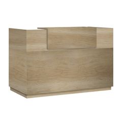 Γραφείο reception Lotus pakoworld σε χρώμα φυσικό 180x70x110εκ