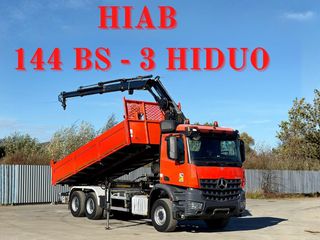 Ανατροπή Mercedes-Benz 2015 AROCS 2640 * πλατφόρμα 6,50m * HIAB 144 BS - 3 *