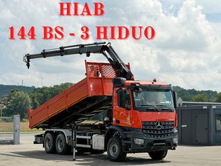 Ανατροπή Mercedes-Benz 2015 AROCS 2640 * πλατφόρμα 6,50m * HIAB 144 BS - 3 *