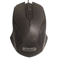 Andowl Q-809 Ενσύρματο Εργονομικό Ποντίκι Μαύρο
