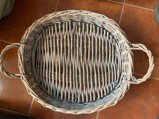 ΚΑΛΑΘΙ ΨΑΘΙΝΟ 60Χ50 ΓΙΑ ΚΡΑΣΙΑ Η ΦΡΟΥΤΑ  και ΚΑΛΑΘΙ ΣΤΡΟΓΓΥΛΟ D=40, H=15 ΜΕ ΧΕΡΟΥΛΙ ΨΗΛΟ