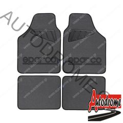 Μοκέτα Γκρι με Μαύρο logo 4τμχ Sparco