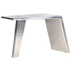 Γραφείο Aviator Ασημί 112 x 50 x 76 εκ. Μεταλλικό 284414
