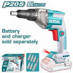 Κατσαβίδι Γυψοσανίδας Μπαταρίας TOTAL Li-ion 20V Χωρίς Μπαταρία & Φορτιστή BL Motor Επαγγελματικό ( TDSLI20428 )