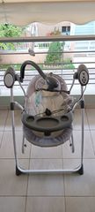 Cangaroo Ηλεκτρικό Relax Μωρού Κούνια Swing Star με Μουσική Grey για Παιδί έως 9kg