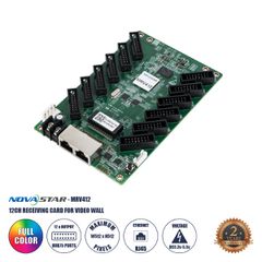 Novastar MRV412-N Receiving Card για Οθόνες LED Video Wall 12 x HUB75E με Loading Capacity σε Pixel 512 x 512px - Gigabit Network Ethernet Input & Output Ports - DC 5V IP20 - Μ14.6 x Π9.2 x Υ1.8cm - 2