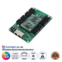 K8S+HUB 41023 Colorlight K8S+HUB-DL-S65 Διαδραστική Receiving Card για Οθόνες LED Video Wall 8 x HUB75E με Loading Capacity σε Pixel 512 x 384px - Gigabit Network Ethernet Input & Output Ports - DC 5V