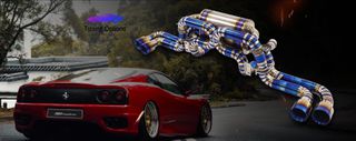 FERRARI Titanium Exhaust SPITHAS  100% Χειροποίητη Με Κλαπέτα & App Control