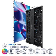 GLOBOSTAR® NEOWALL 41001 Οθόνη Video Wall P3.91 Καμπίνα 50x100cm LED 360W 3840Hz 32768 Dots ≥1900cd/ Nits AC 220-240V Εσωτερικού Χώρου IP31 Full Color S1/16 14Bits - Κάρτα NovaStar MRV208-1 - Προστατ