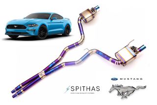 FORD MUSTANG GT FOCUS RS Titanium Exhaust SPITHAS  100% Χειροποίητη Με Κλαπέτα & App Control