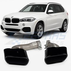 Απολήξεις εξάτμισης Black κατάλληλο για BMW X5 (F15) (2013-2018)