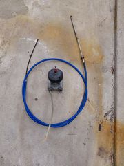 Πωλείται σετ κλωβός τιμονιού Ultraflex και ντίζα τιμονιού βαρέως τύπου Teflon 12 Ft  ( 3,6 μέτρα)