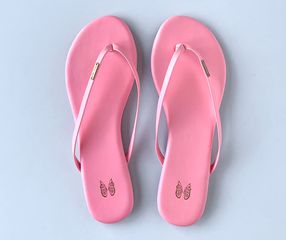 VICTORIA’S SECRET Women’s Pink Leatherette Flip Flops / Σαγιονάρες γυναικείες Ροζ Δερματίνη Μέγεθος EU 38.5/39