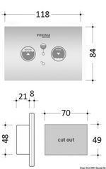 Πάνελ Τουαλέτας Αφής Tecma Touch Multifunction Panel Panello di controllo Touch SFT Μultifunzione