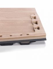 Δάπεδο Προστασίας Puzzle EVA 100x100x2,5 cm – Ξύλο / Μαύρο 36653 Amila-thumb-8