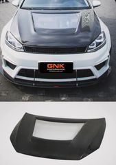 ΚΑΠΟ ΕΜΠΡΟΣ Volkswagen GTI & Golf R & Golf MK7 MK7.5 Carbon Fiber PVC Glass Transparent Hood