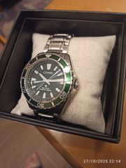CITIZEN Promaster E168-003FR07 Eco-Drive Solar Diver’s 200m – Green Dial