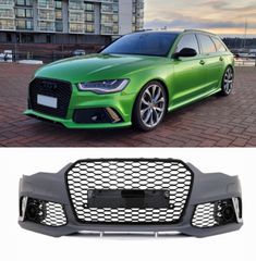 ΠΡΟΦΥΛΑΚΤΗΡΑΣ ΕΜΠΡΟΣ Front Bumper Audi A6 C7 4G (2011-2015) RS6 Design With Grille