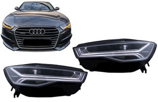 ΦΑΝΑΡΙΑ ΕΜΠΡΟΣ Full LED Headlights Audi A6 4G C7 (2011-2018) Facelift Matrix Design Sequential Dynamic Turning Lights