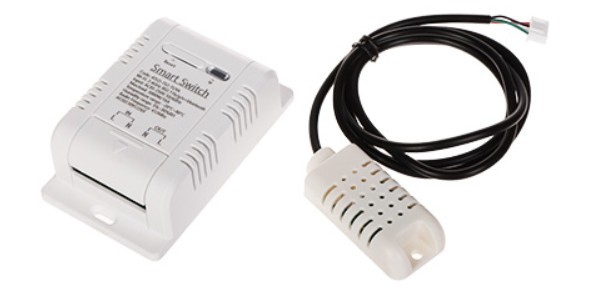 Smart tuya Wi-FI Switch Module with Water temperature / humidity Probe - WTH02S