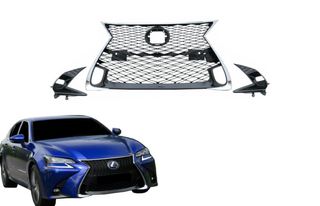 ΜΑΣΚΑ ΕΜΠΡΟΣ Front Grille LEXUS GS L10 (2015-2018) F-Sport Design Black