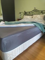 Διπλό κρεβάτι 140x200 με στρώμα – Άριστη κατάσταση (Θεσσαλονίκη)