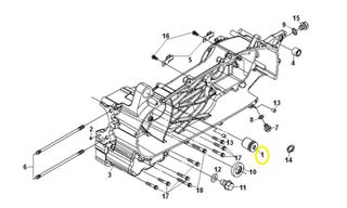 Συνεμπλόκ Κινητήρα Sym Adx.300 TCS E5 2024-2025 11120-LEA-000