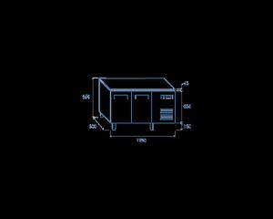 INOXWEB 2027-Πάγκος συντήρησης για λεκανάκια 325χ410 mm SR 2100 CH-SR 2100-thumb-9