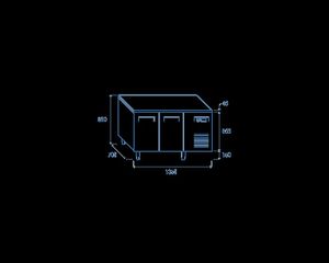 INOXWEB 2027-Ψυχόμενος πάγκος QR 2100 - GN 1/1 CH-QR 2100-thumb-9