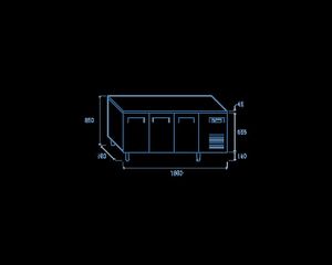 INOXWEB 2027-Ψυχόμενος πάγκος QR 3100 - GN 1/1 CH-QR 3100-thumb-9