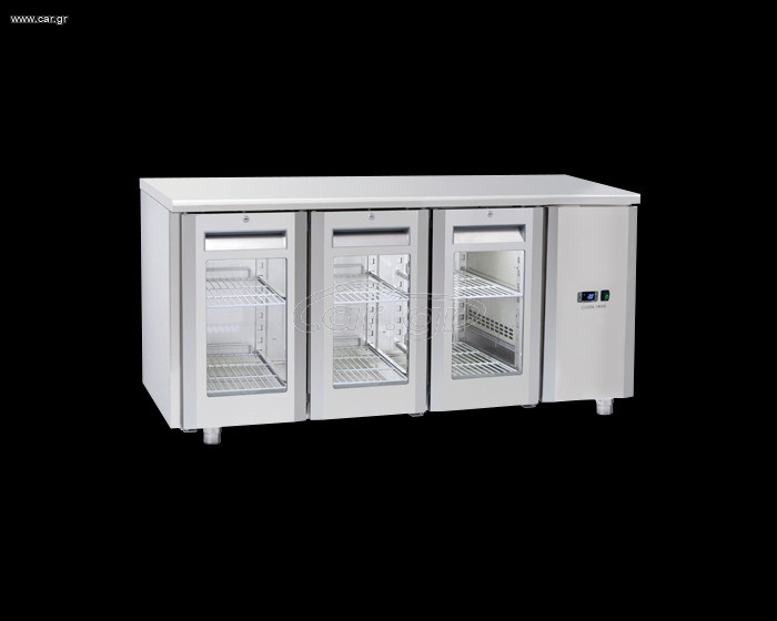 INOXWEB 2027-Πάγκος συντήρησης QRG 3100SG - GN 1/1 (ΑΠΟΜΑΚΡΥΣΜΕΝΗΣ ΣΥΝΔΕΣΗΣ REMOTE/ ΜΕ ΓΥΑΛΙΝΗ ΠΟΡΤΑ) CH-QRG 3100SG
