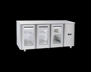 INOXWEB 2027-Πάγκος συντήρησης QRG 3100SG - GN 1/1 (ΑΠΟΜΑΚΡΥΣΜΕΝΗΣ ΣΥΝΔΕΣΗΣ REMOTE/ ΜΕ ΓΥΑΛΙΝΗ ΠΟΡΤΑ) CH-QRG 3100SG