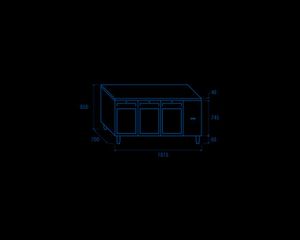 INOXWEB 2027-Πάγκος συντήρησης QRG 3100SG - GN 1/1 (ΑΠΟΜΑΚΡΥΣΜΕΝΗΣ ΣΥΝΔΕΣΗΣ REMOTE/ ΜΕ ΓΥΑΛΙΝΗ ΠΟΡΤΑ) CH-QRG 3100SG-thumb-7