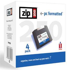 Iomega Zip 250 MB Δισκέτα (4 τεμάχια) 4019976300324
