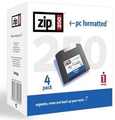 Iomega Zip 250 MB Δισκέτα (4 τεμάχια) 4019976300324